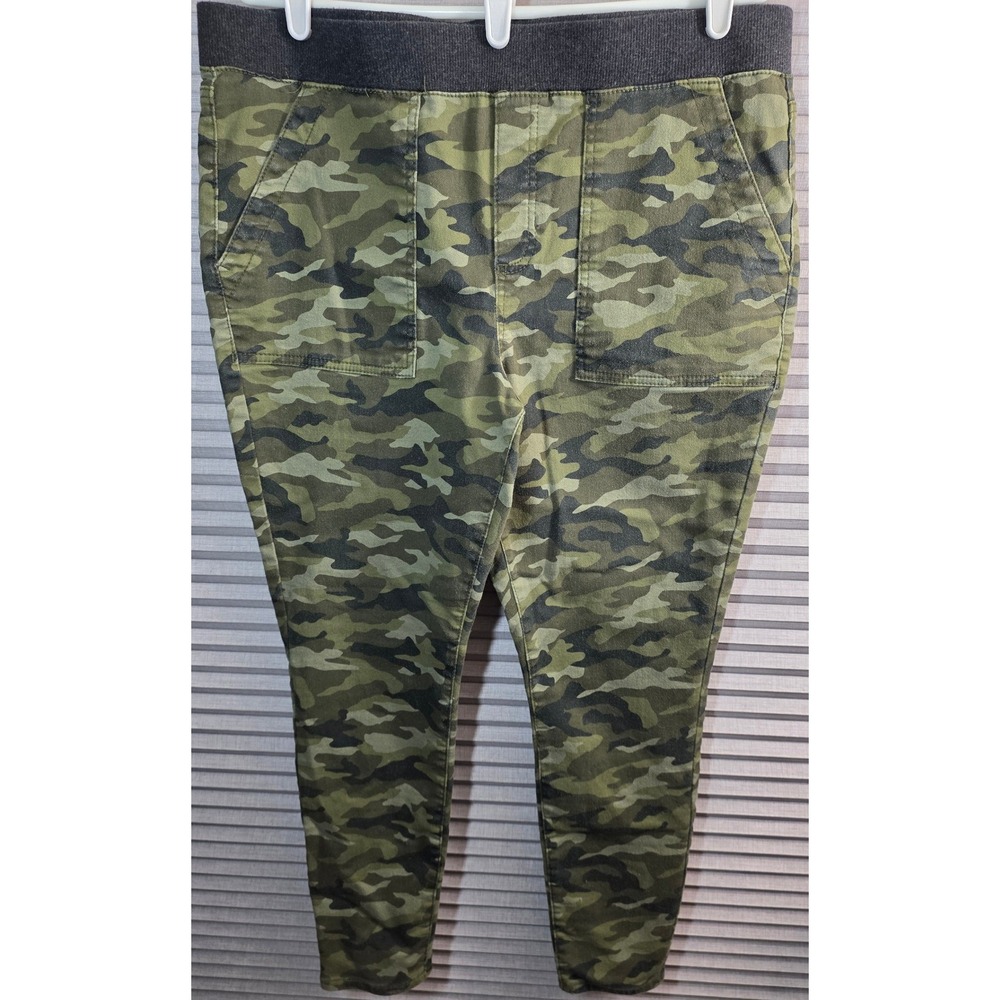 NObo No Boundaries Green Camo Jeggings XXL 19 Green Camouflage Leggings Pockets